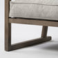 Wooden Accent Chair with Ash Gray Cushions By Homeroots