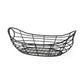 Black Metal Boat Shaped Basket By Homeroots | Bins, Baskets & Buckets | Modishstore