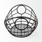 Black Metal Boat Shaped Basket By Homeroots | Bins, Baskets & Buckets | Modishstore - 4