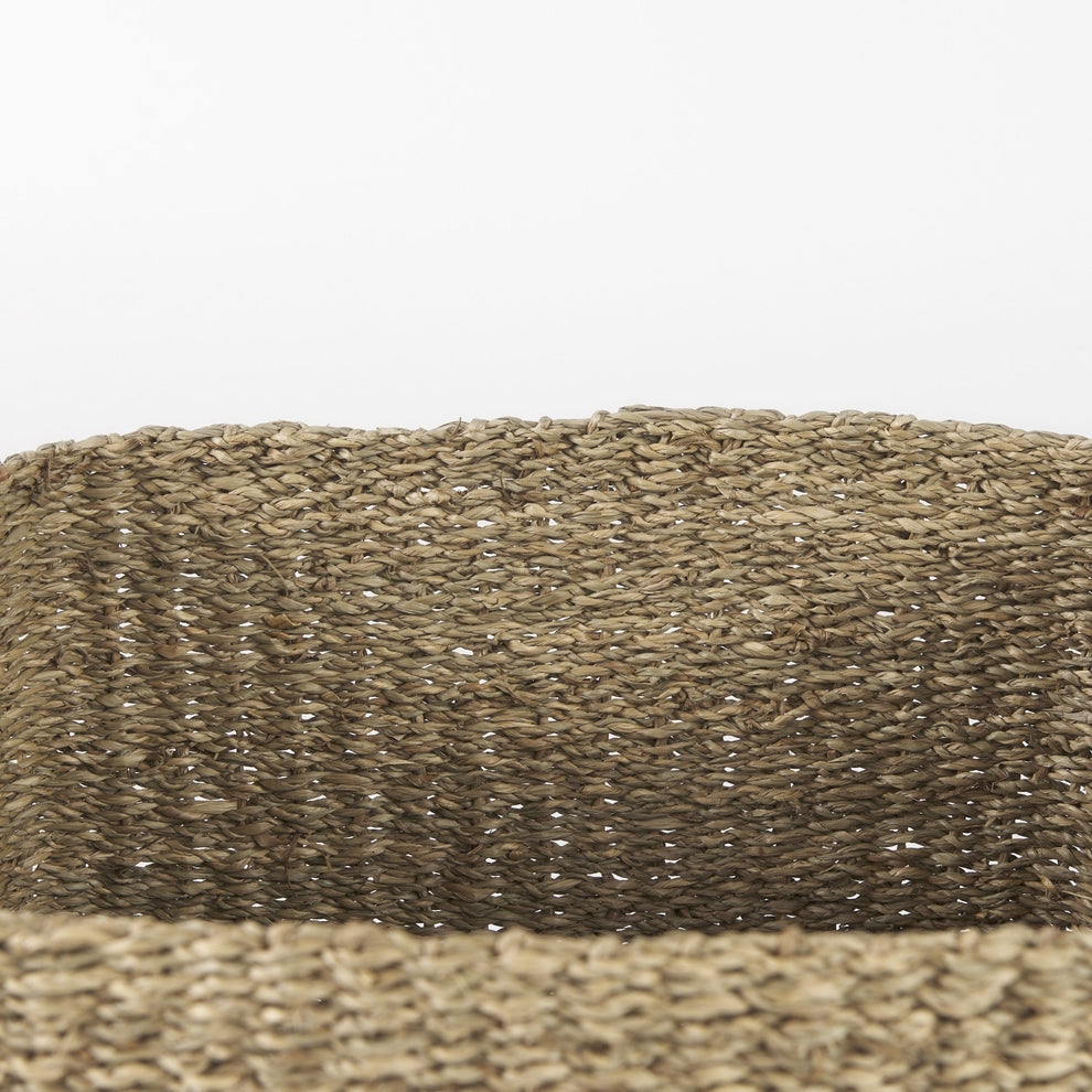 Set of Three Square Wicker Storage Baskets By Homeroots | Bins, Baskets & Buckets | Modishstore - 5