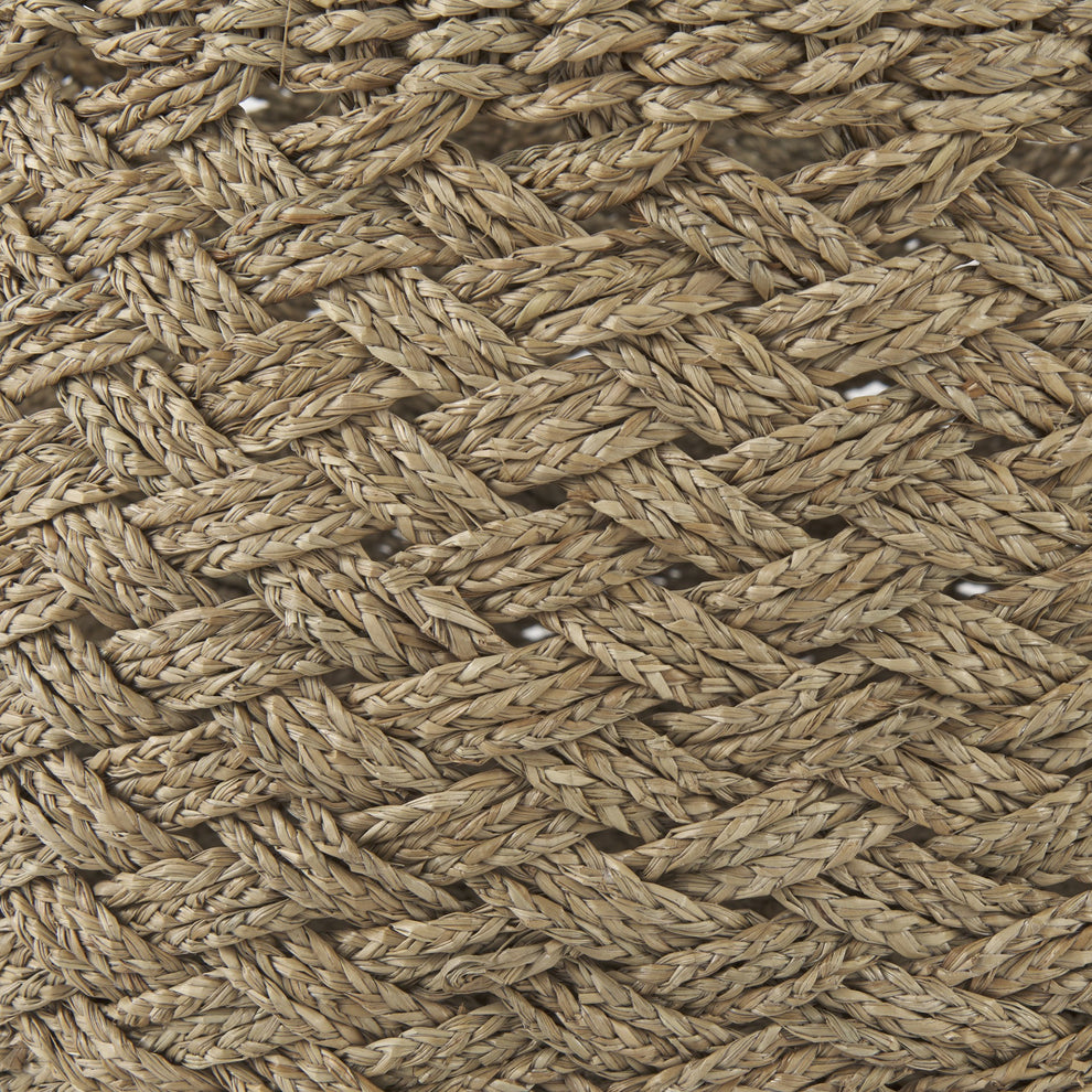 Set of Three Woven Wicker Storage Baskets By Homeroots | Bins, Baskets & Buckets | Modishstore - 7