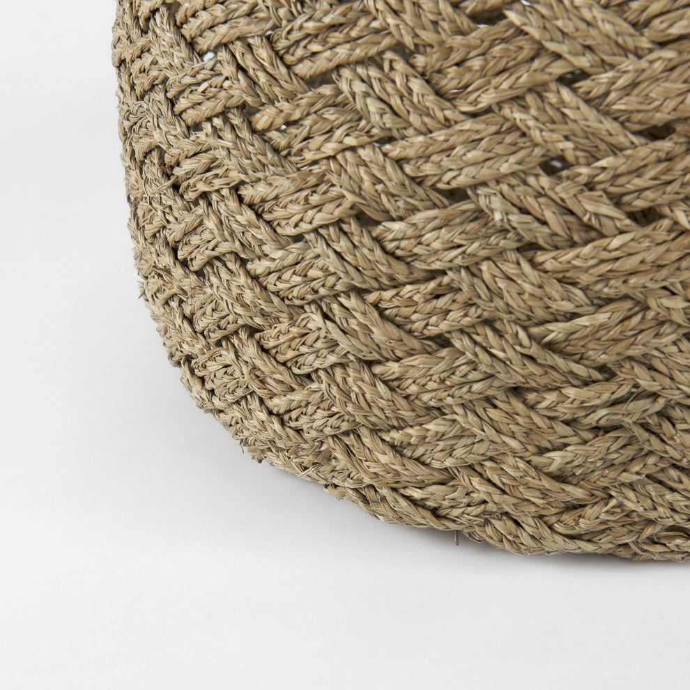 Set of Three Woven Wicker Storage Baskets By Homeroots | Bins, Baskets & Buckets | Modishstore - 8