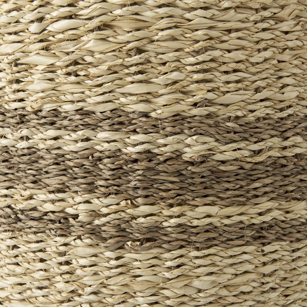 Set of Three Detailed Wicker Storage Baskets By Homeroots | Bins, Baskets & Buckets | Modishstore - 7