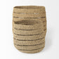 Set of Two Woven Wicker Storage Baskets By Homeroots | Bins, Baskets & Buckets | Modishstore - 3