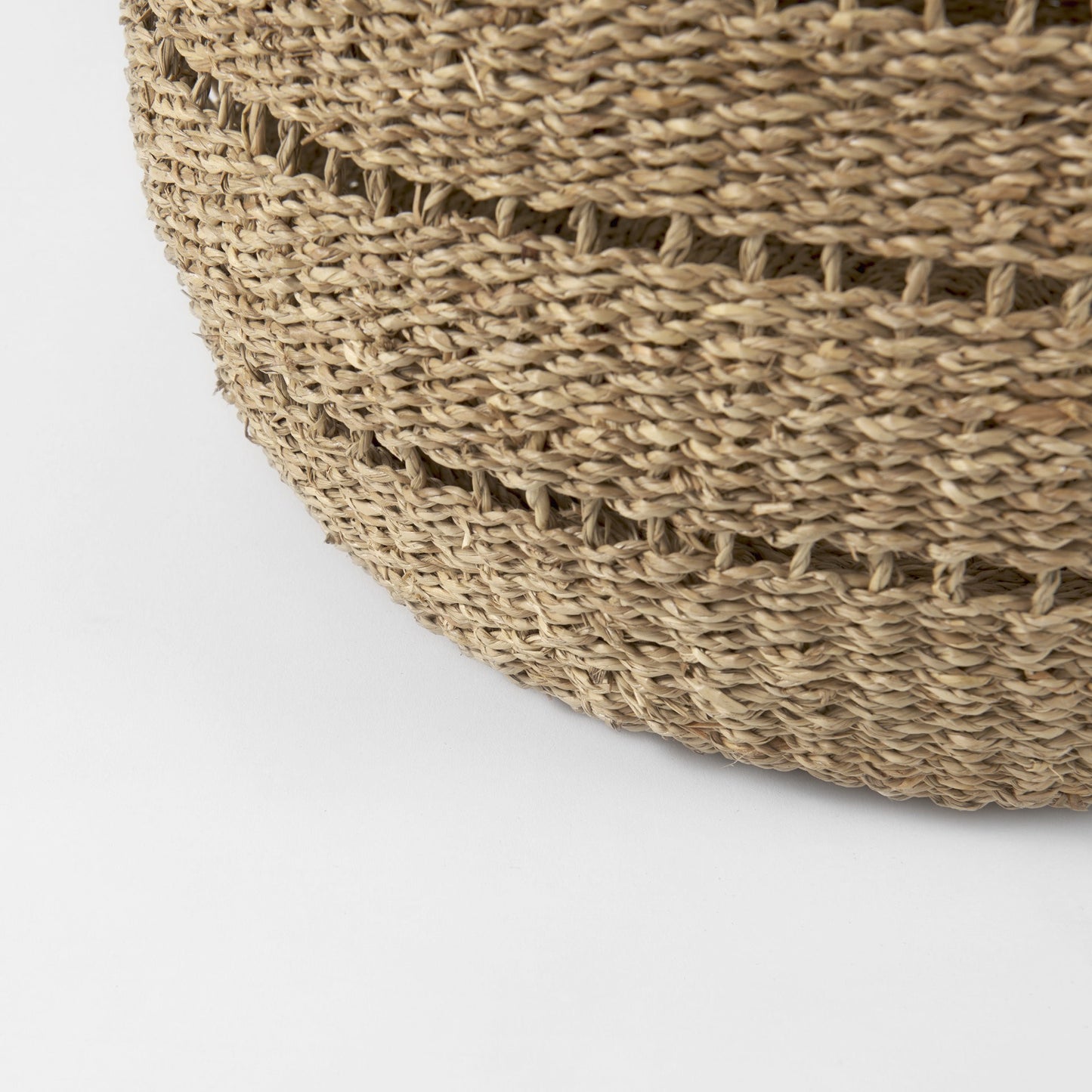 Set of Two Woven Wicker Storage Baskets By Homeroots | Bins, Baskets & Buckets | Modishstore - 7