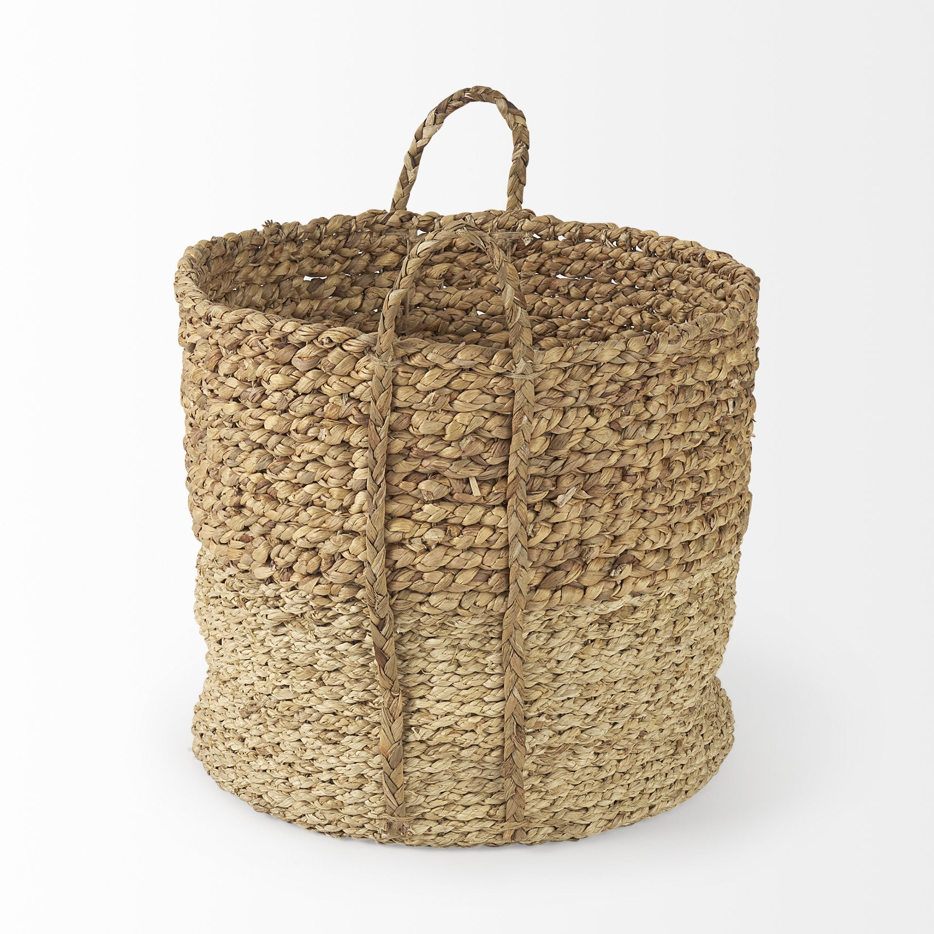 Set of Three Two Tone Wicker Storage Baskets By Homeroots | Bins, Baskets & Buckets | Modishstore - 3