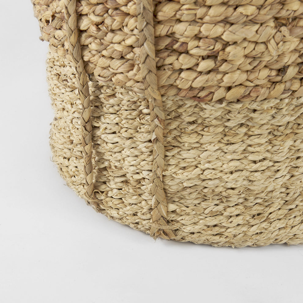 Set of Three Two Tone Wicker Storage Baskets By Homeroots | Bins, Baskets & Buckets | Modishstore - 8