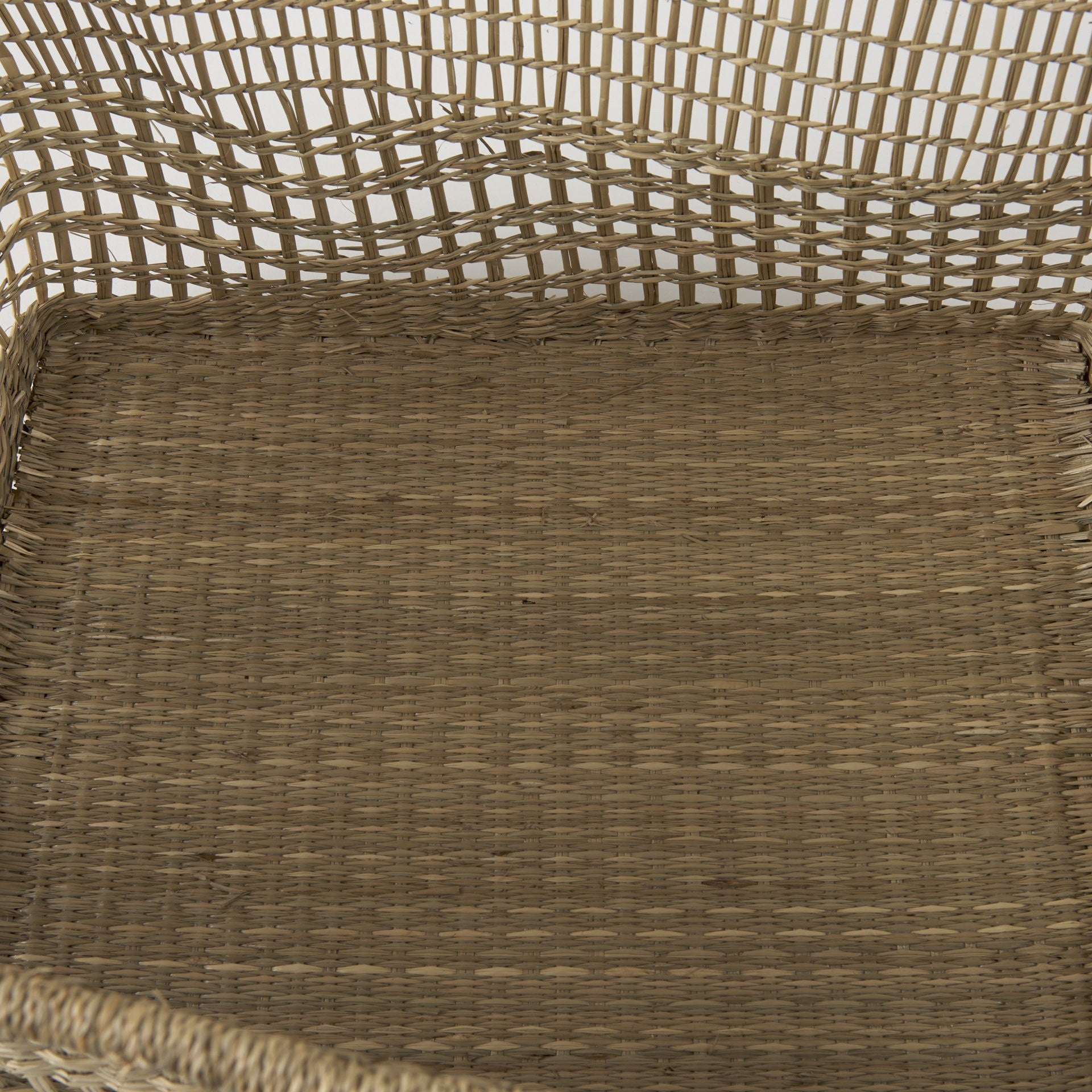Set of Two Brown Wicker Storage Baskets By Homeroots | Bins, Baskets & Buckets | Modishstore - 7