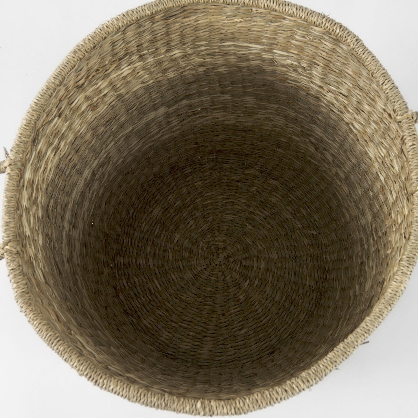 Set of Two Round Wicker Storage Baskets By Homeroots | Bins, Baskets & Buckets | Modishstore - 6