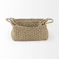 Set of Three Weaved Wicker Storage Baskets By Homeroots | Bins, Baskets & Buckets | Modishstore - 4
