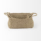 Set of Three Weaved Wicker Storage Baskets By Homeroots | Bins, Baskets & Buckets | Modishstore - 5