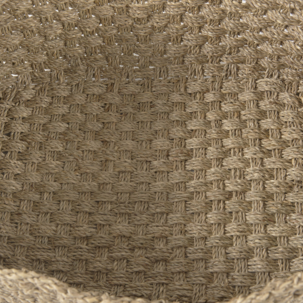 Set of Three Weaved Wicker Storage Baskets By Homeroots | Bins, Baskets & Buckets | Modishstore - 8