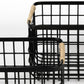 Set of Two Black Metal Baskets By Homeroots | Bins, Baskets & Buckets | Modishstore - 6