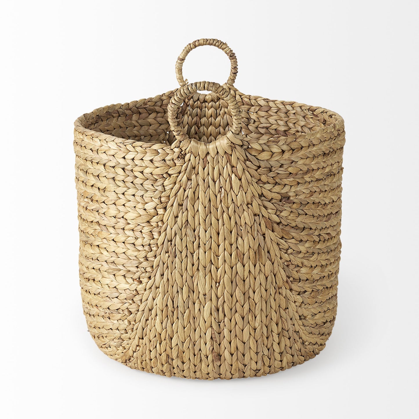 Set of Three Braided Wicker Storage Baskets By Homeroots | Bins, Baskets & Buckets | Modishstore - 3