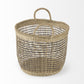 Set of Three Light Brown Storage Baskets By Homeroots | Bins, Baskets & Buckets | Modishstore - 4