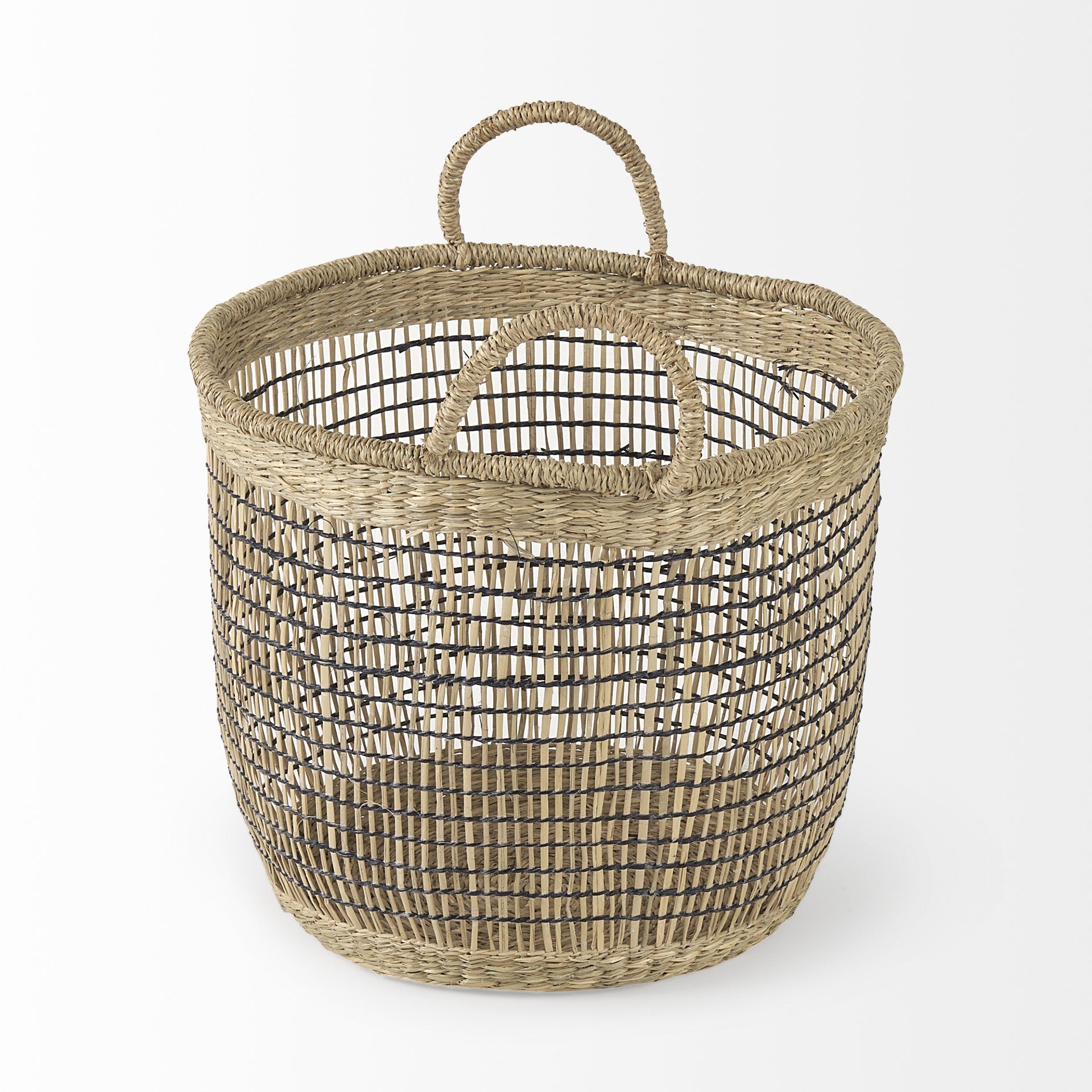Set of Three Light Brown Storage Baskets By Homeroots | Bins, Baskets & Buckets | Modishstore - 3