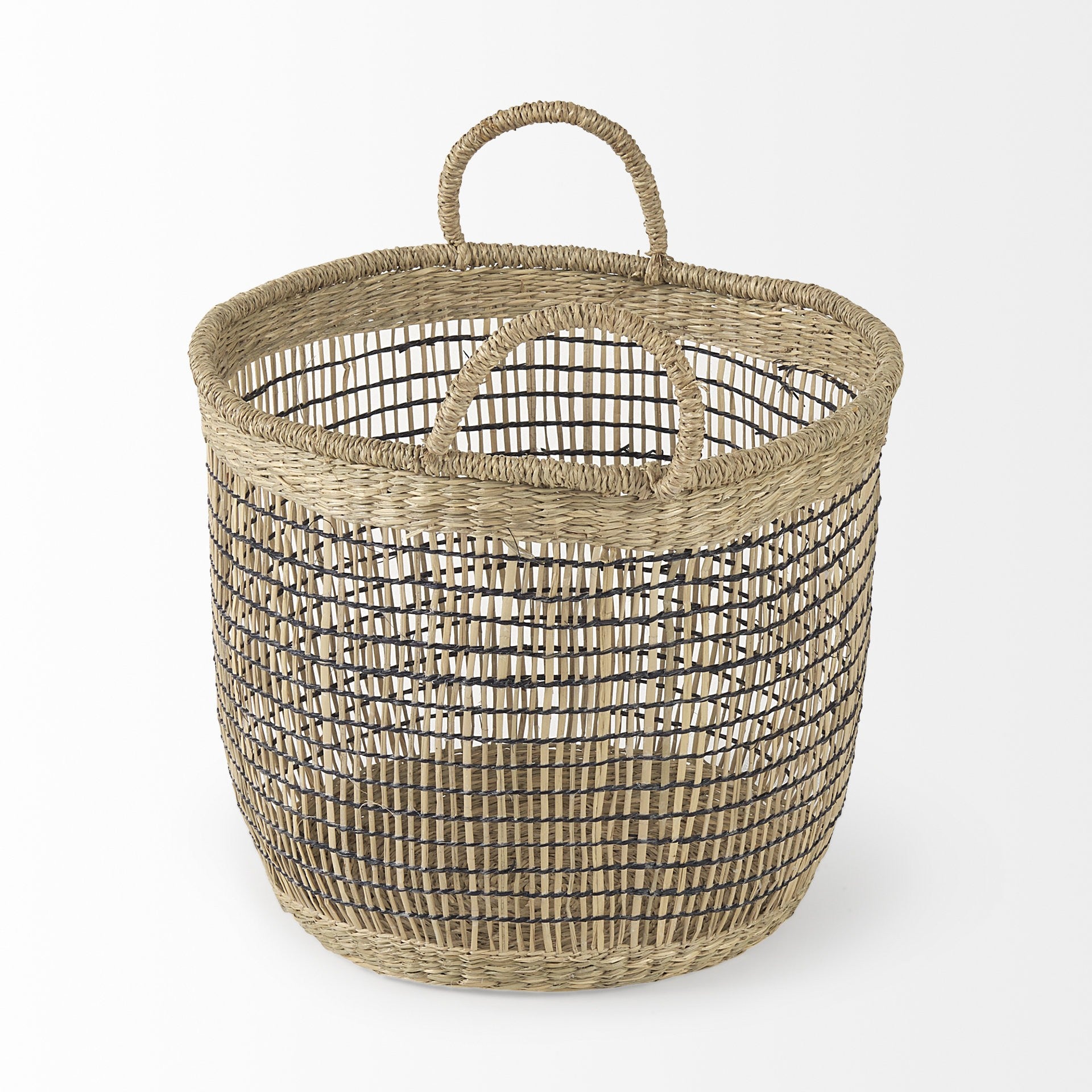 Set of Three Light Brown Storage Baskets By Homeroots | Bins, Baskets & Buckets | Modishstore - 4