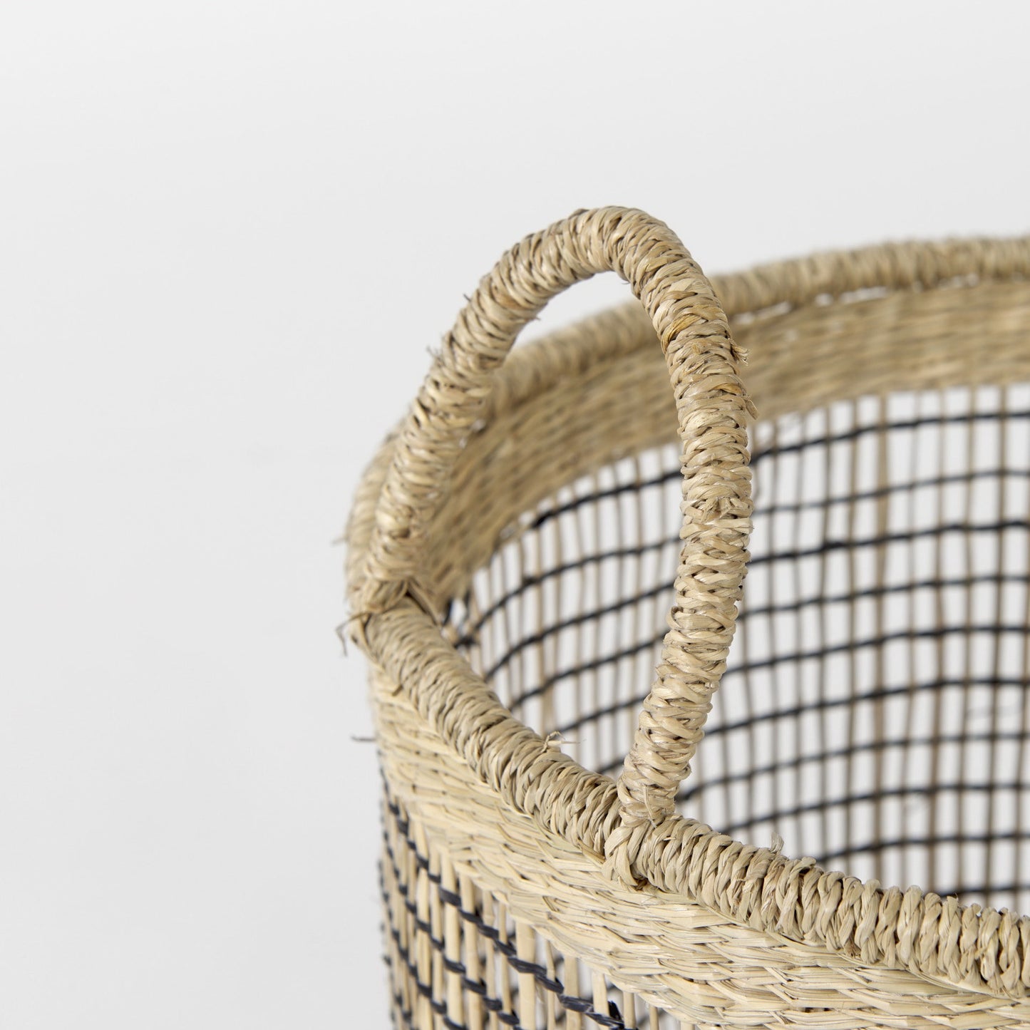 Set of Three Light Brown Storage Baskets By Homeroots | Bins, Baskets & Buckets | Modishstore - 4