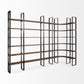 Black Iron Framed Wooden Shelving Unit By Homeroots | Bookcases | Modishstore - 4