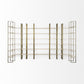 Gold Iron Framed Wooden Shelving Unit By Homeroots | Bookcases | Modishstore - 5