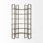 Silver Iron Framed Curved Wooden Shelving Unit By Homeroots | Bookcases | Modishstore - 2