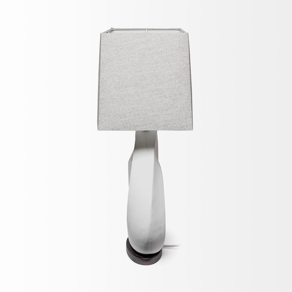 Contempo White O Ring Table Lamp By Homeroots | Table Lamps | Modishstore - 3