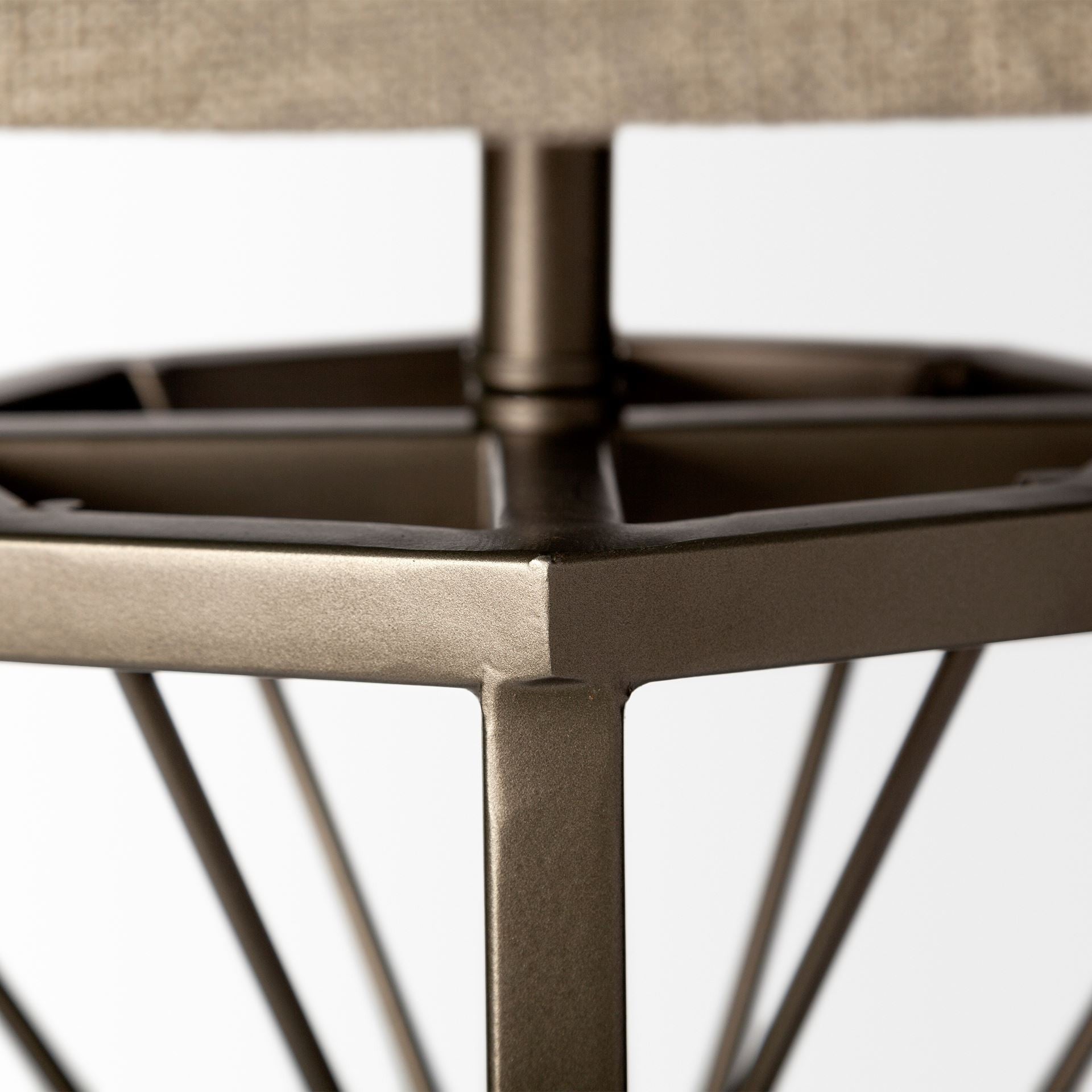 Metallic Aged Bronze Tone Octagonal Metal Table Lamp By Homeroots | Table Lamps | Modishstore - 2