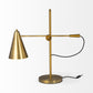 Sleek Golden Cone Adjustable Table or Desk Lamp By Homeroots | Desk Lamps | Modishstore - 3