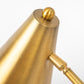 Sleek Golden Cone Adjustable Table or Desk Lamp By Homeroots | Desk Lamps | Modishstore - 6