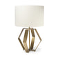 Gold Geometric Design Table Lamp By Homeroots | Table Lamps | Modishstore