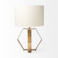 Gold Geometric Design Table Lamp By Homeroots | Table Lamps | Modishstore - 3