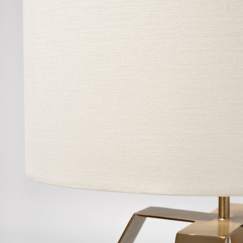 Gold Geometric Design Table Lamp By Homeroots | Table Lamps | Modishstore - 4