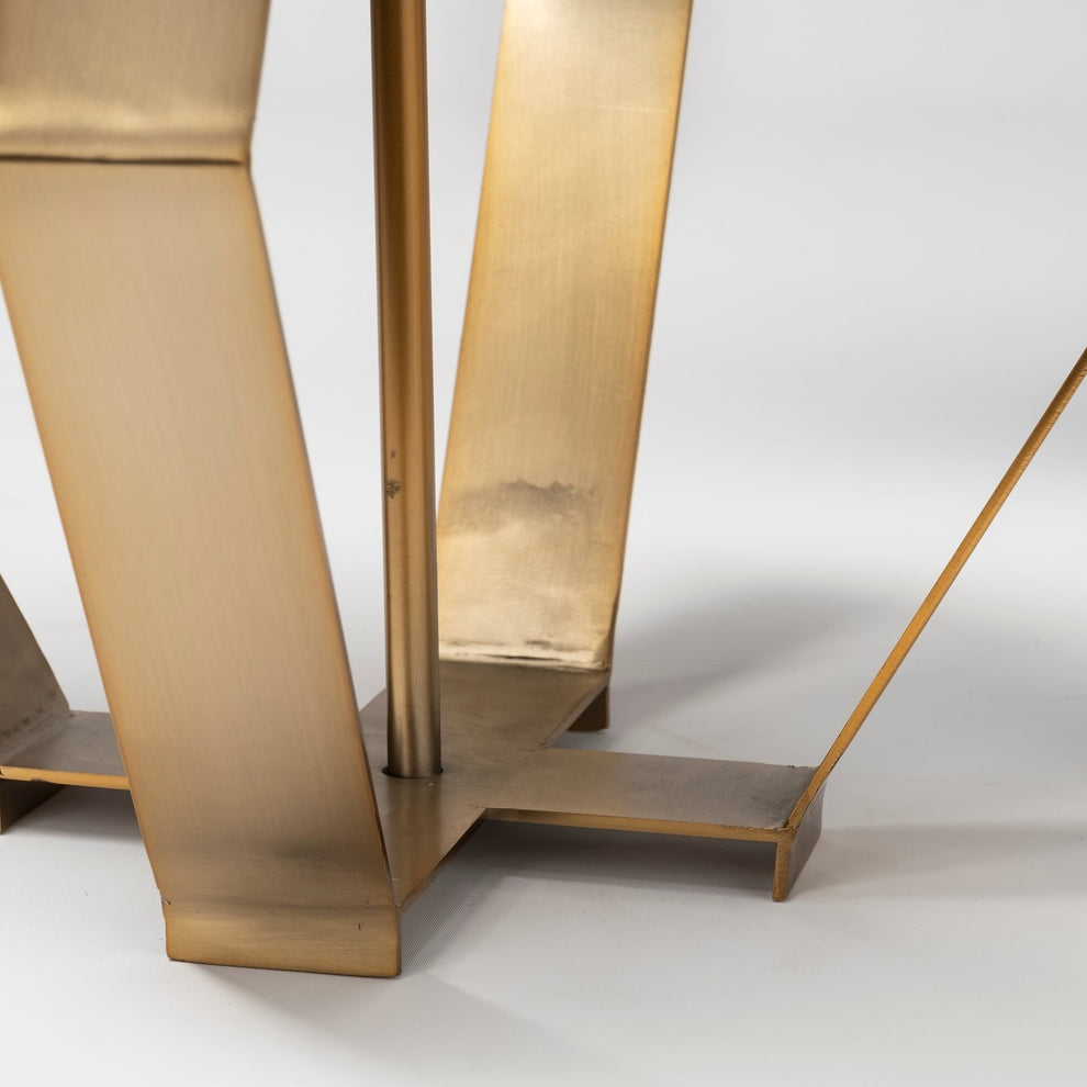Gold Geometric Design Table Lamp By Homeroots | Table Lamps | Modishstore - 6