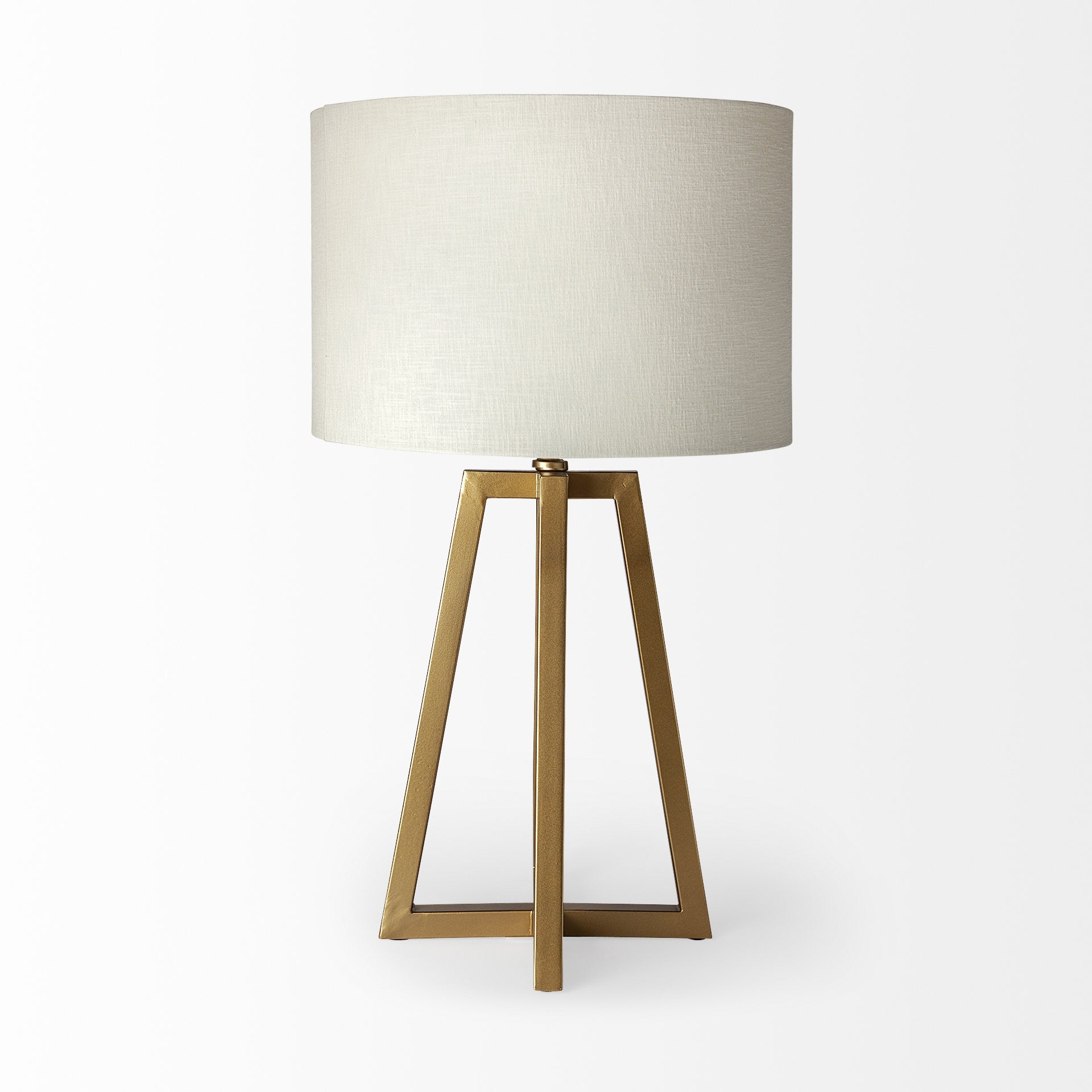 Metallic Gold Tone Geometric Table Lamp By Homeroots | Table Lamps | Modishstore