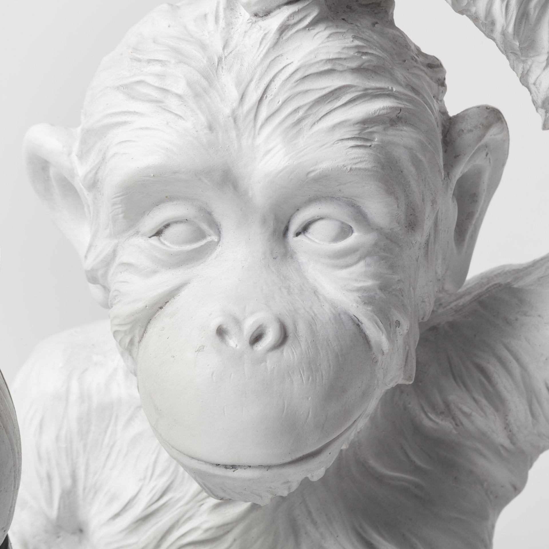 White Whimsical Monkey Table or Desk Lamp By Homeroots | Desk Lamps | Modishstore - 5