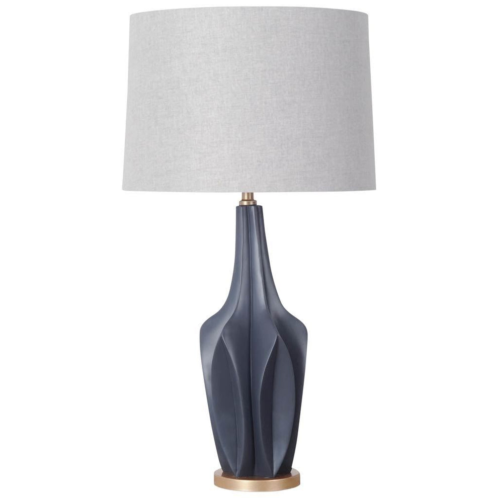Sculptural Slate Blue Table Lamp By Homeroots | Table Lamps | Modishstore - 2