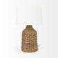 Updated Rustic Brown Wicker Table Lamp By Homeroots | Table Lamps | Modishstore - 2