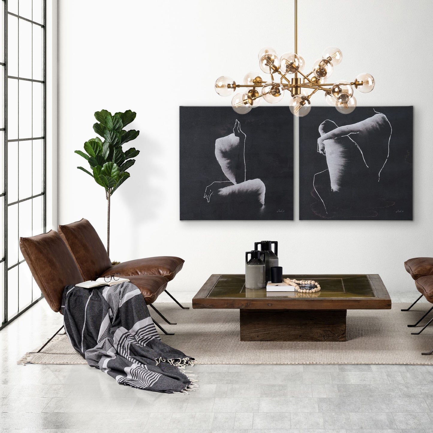 Gold Metal Eighteen Bulb Hanging Chandelier By Homeroots | Chandeliers | Modishstore