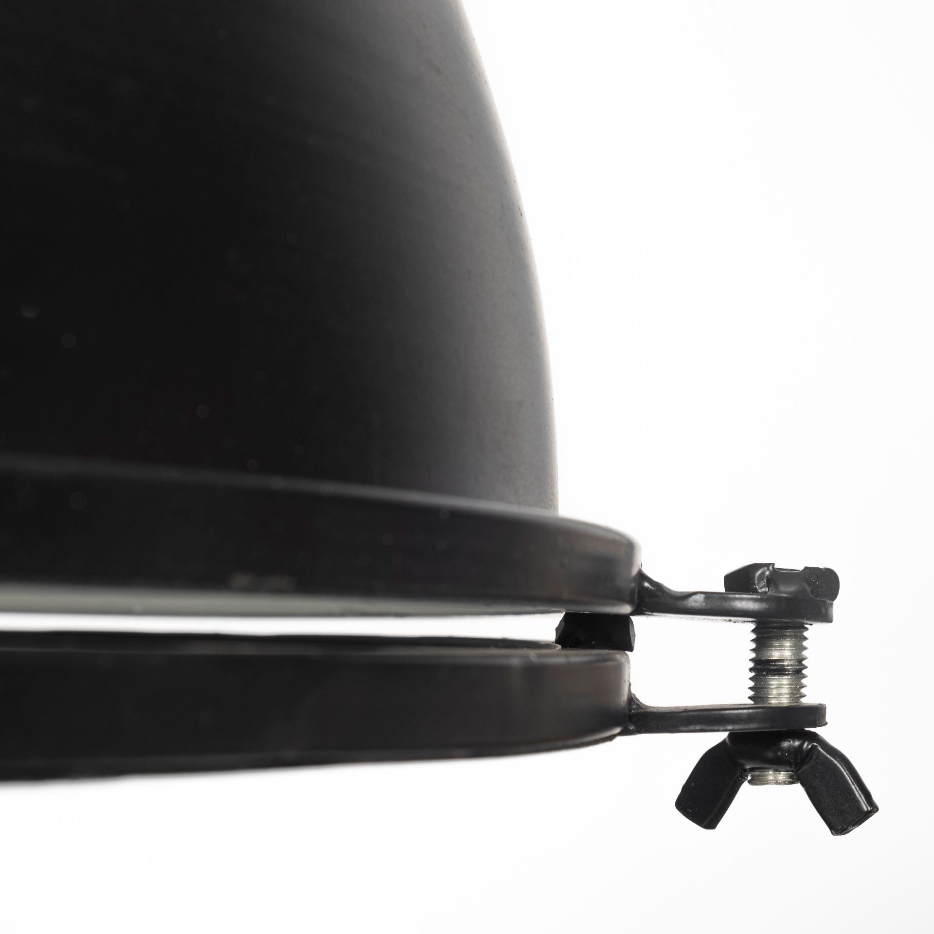 Industrial Black Metal Hanging Pendant Light By Homeroots | Pendant Lamps | Modishstore - 7