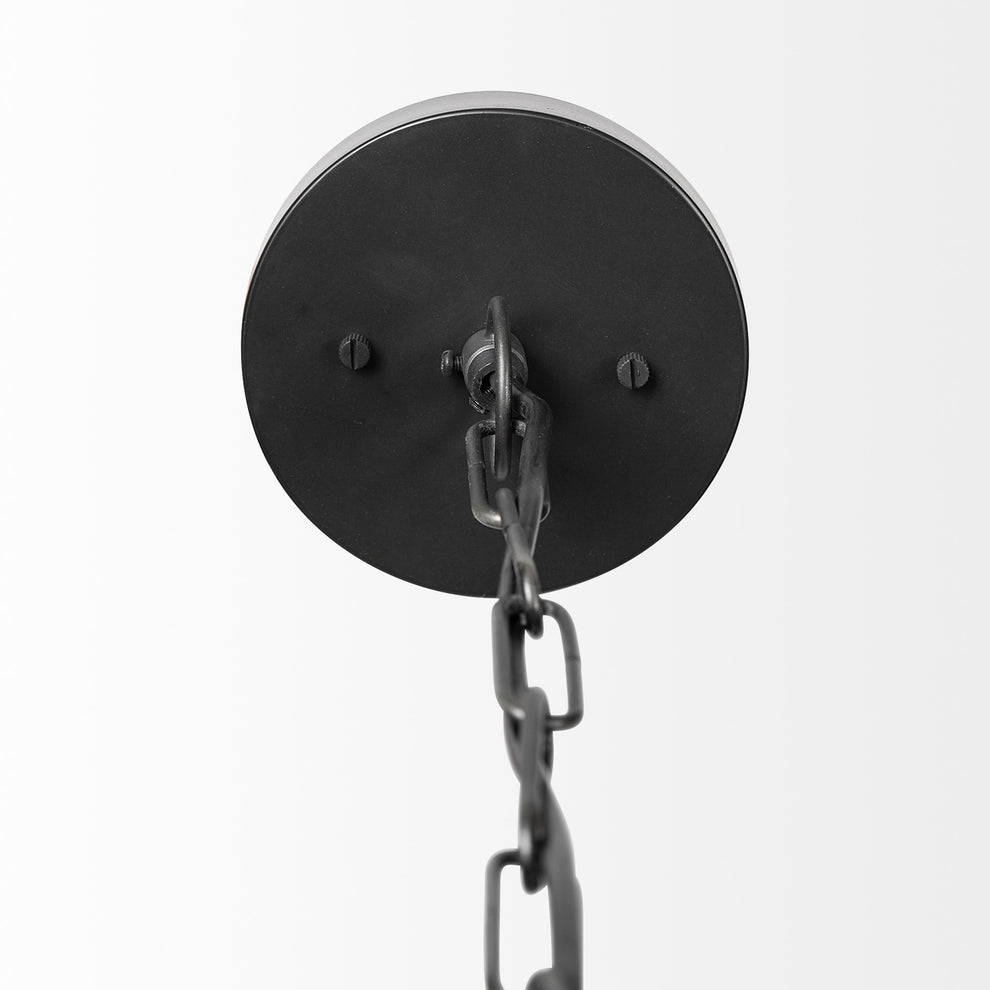 Hammered Gray Metal Pendant Hanging Light By Homeroots | Pendant Lamps | Modishstore - 5