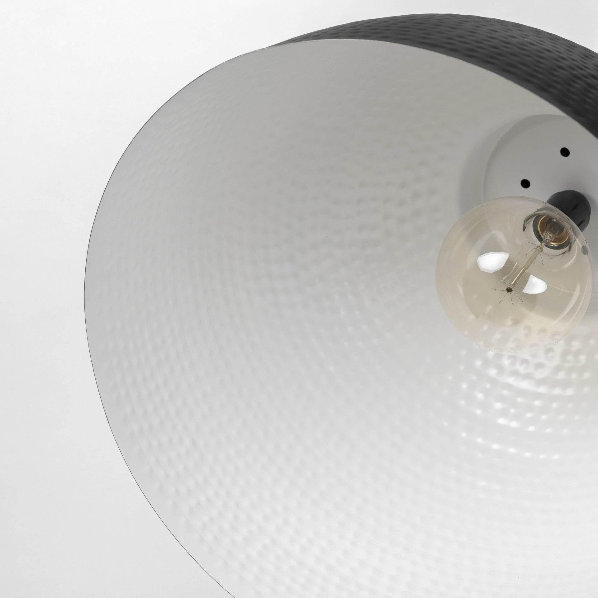 Hammered Gray Metal Pendant Hanging Light By Homeroots | Pendant Lamps | Modishstore - 8