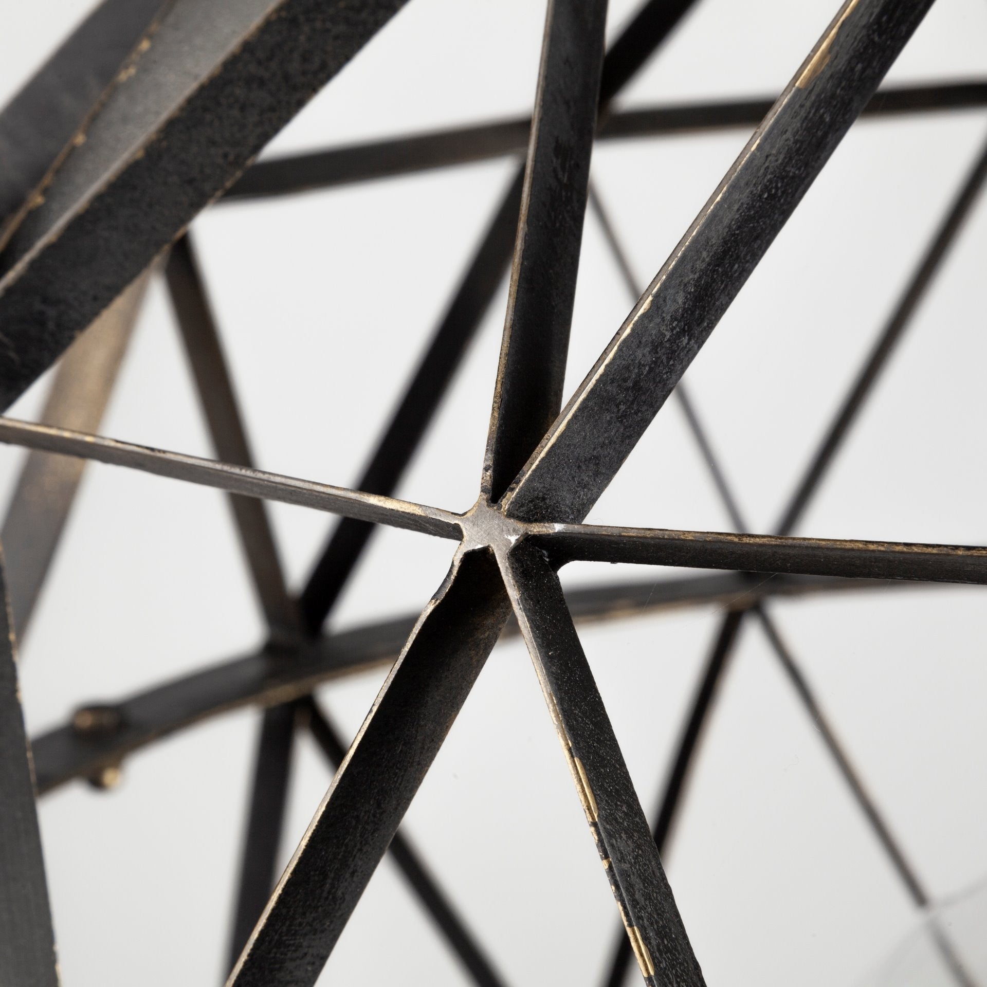 Black Metal Geometric Globe Hanging Light By Homeroots | Chandeliers | Modishstore - 5