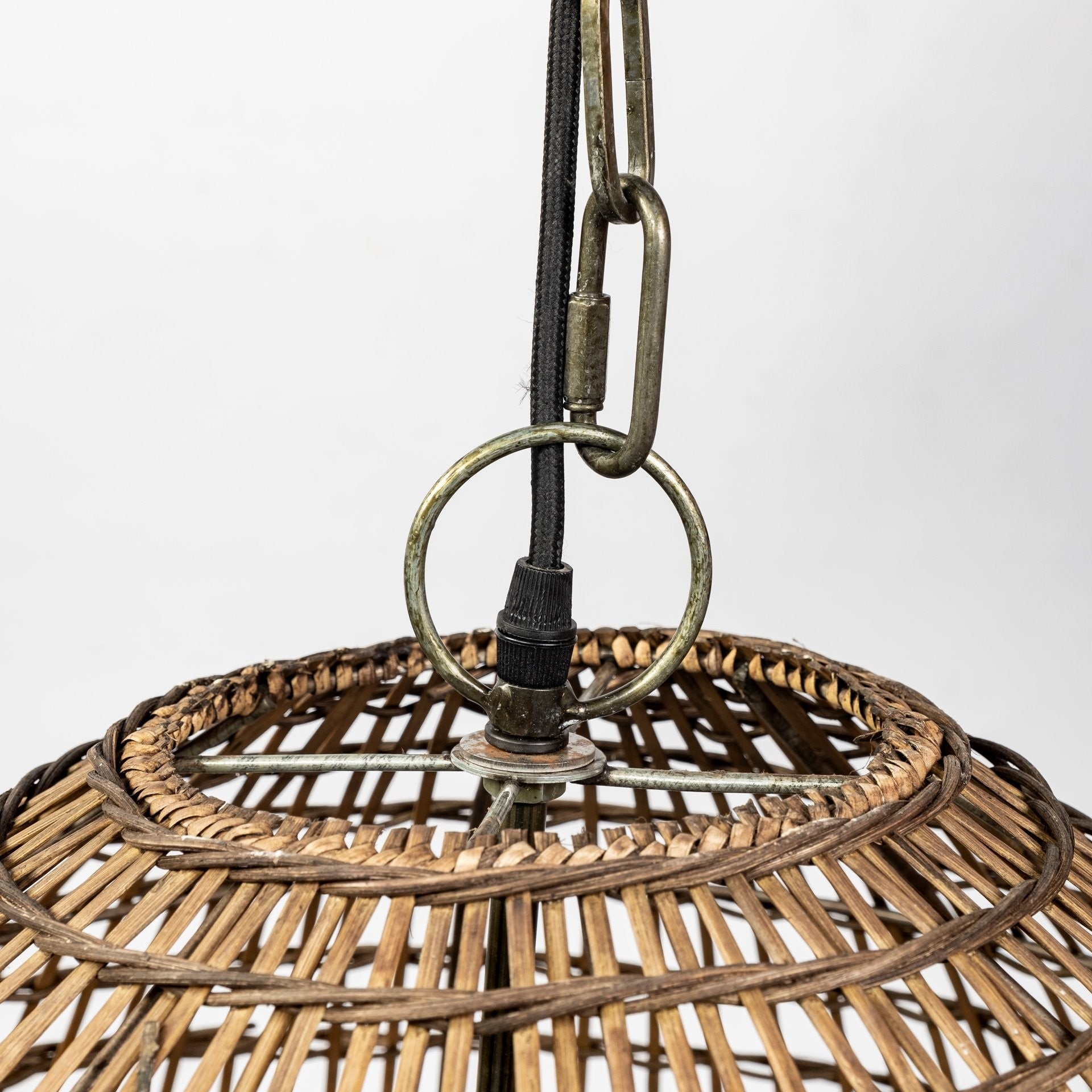 Metallic Woven Hanging Pendant Light By Homeroots | Pendant Lamps | Modishstore - 5