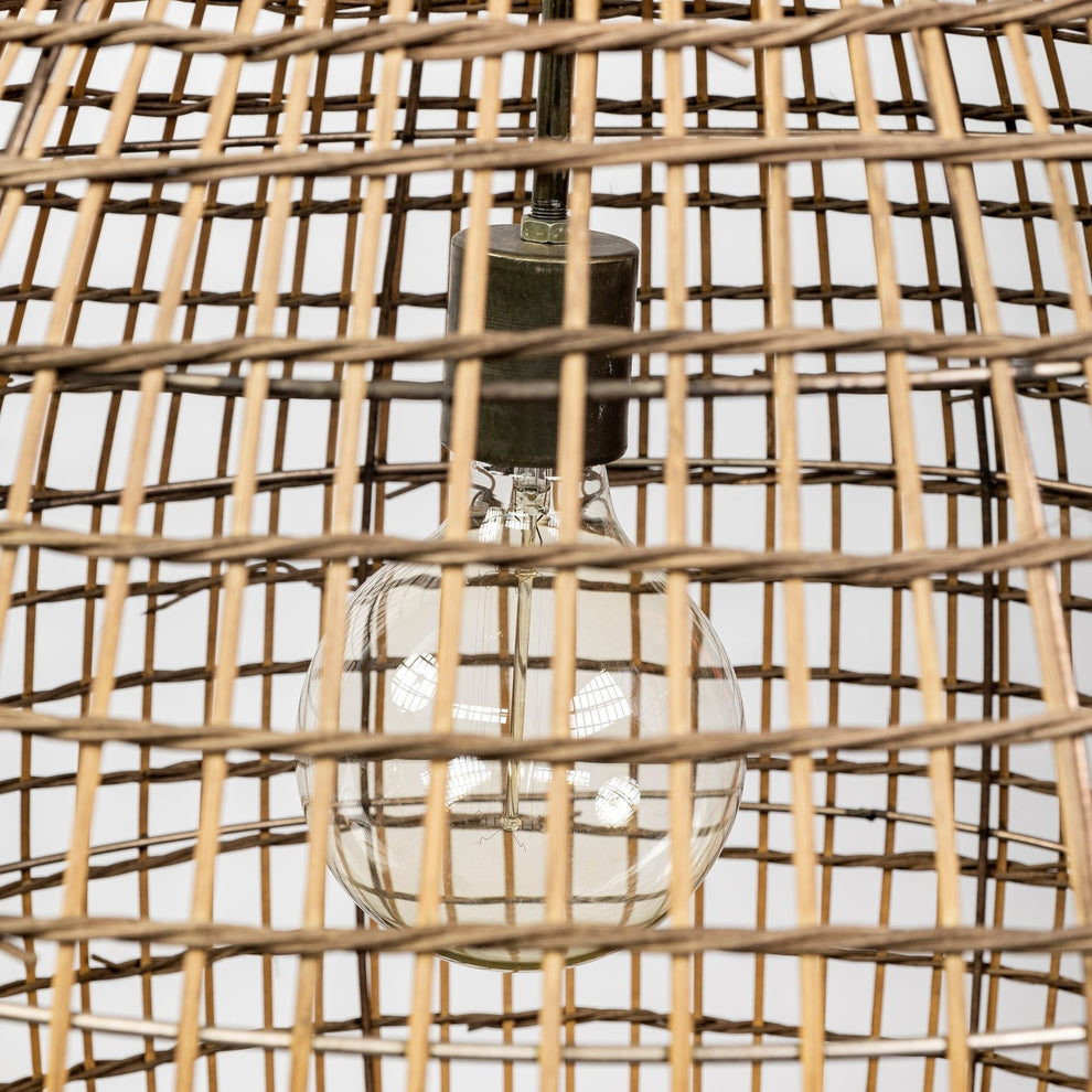 Metallic Woven Hanging Pendant Light By Homeroots | Pendant Lamps | Modishstore - 6