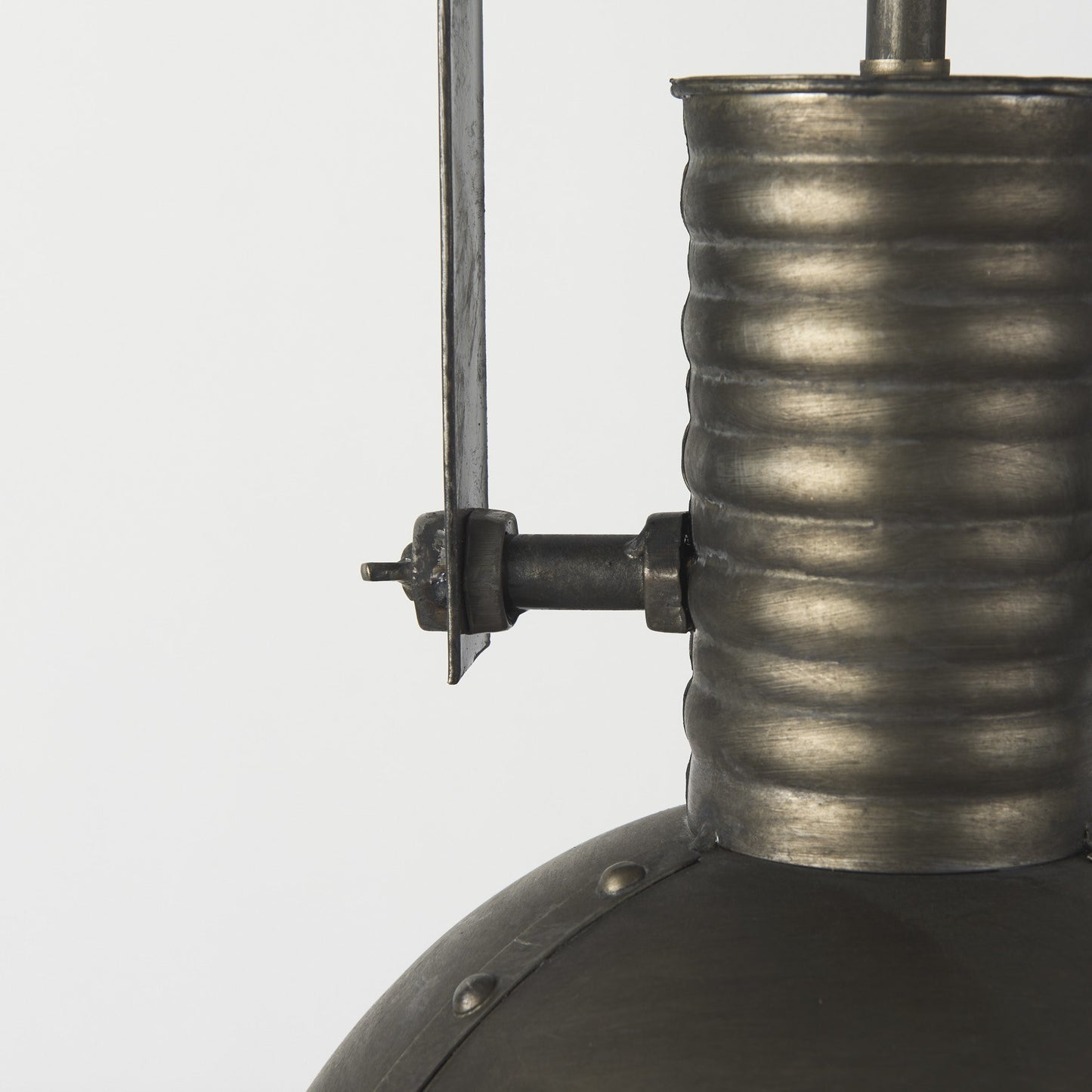 Industrial Caged Black Metal Hanging Light By Homeroots | Chandeliers | Modishstore - 8