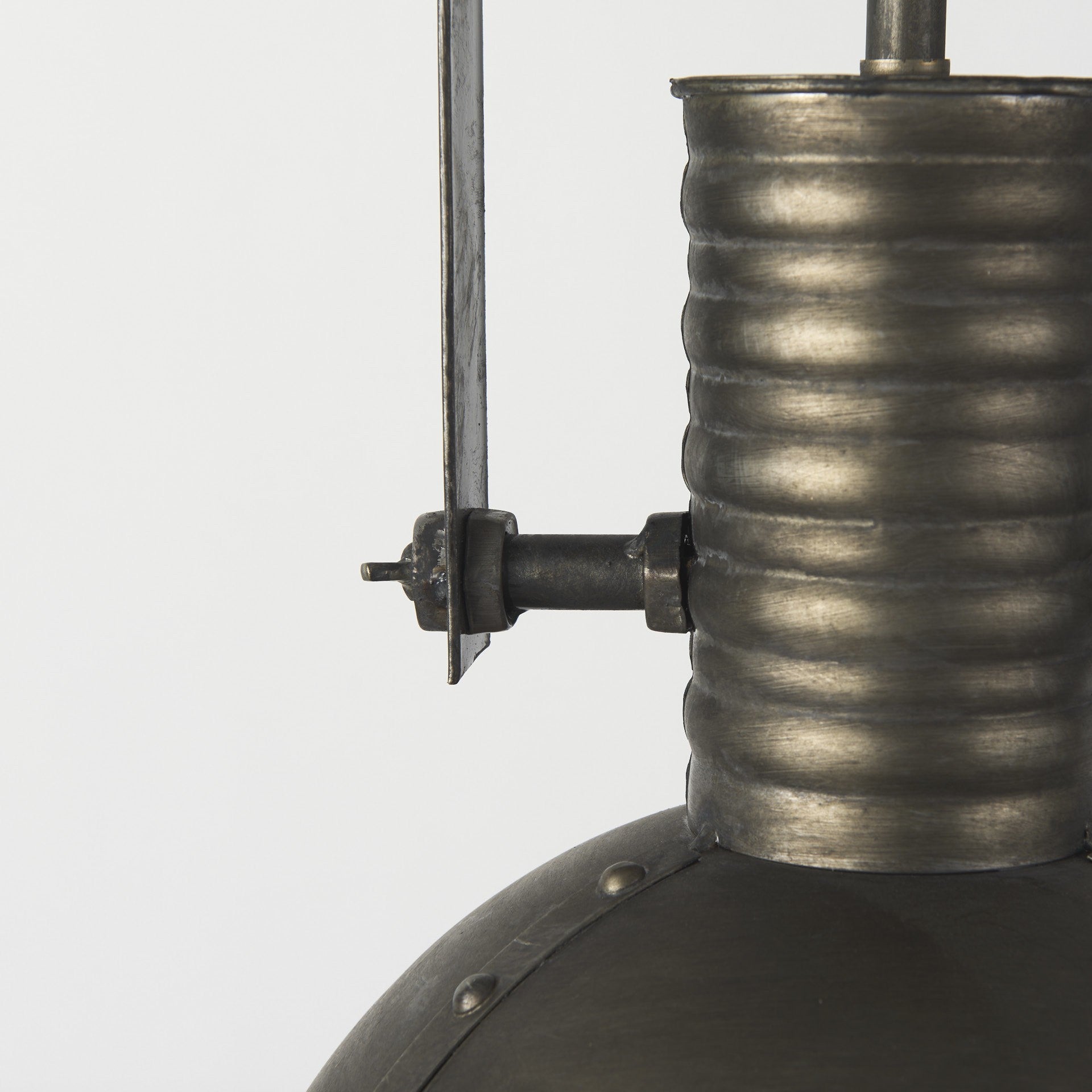 Industrial Caged Black Metal Hanging Light By Homeroots | Chandeliers | Modishstore - 8