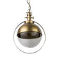 Gold Metal Sphere Pendant Hanging Light By Homeroots | Pendant Lamps | Modishstore
