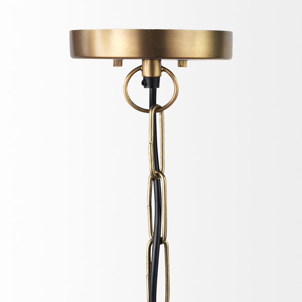 Gold Metal Sphere Pendant Hanging Light By Homeroots | Pendant Lamps | Modishstore - 3