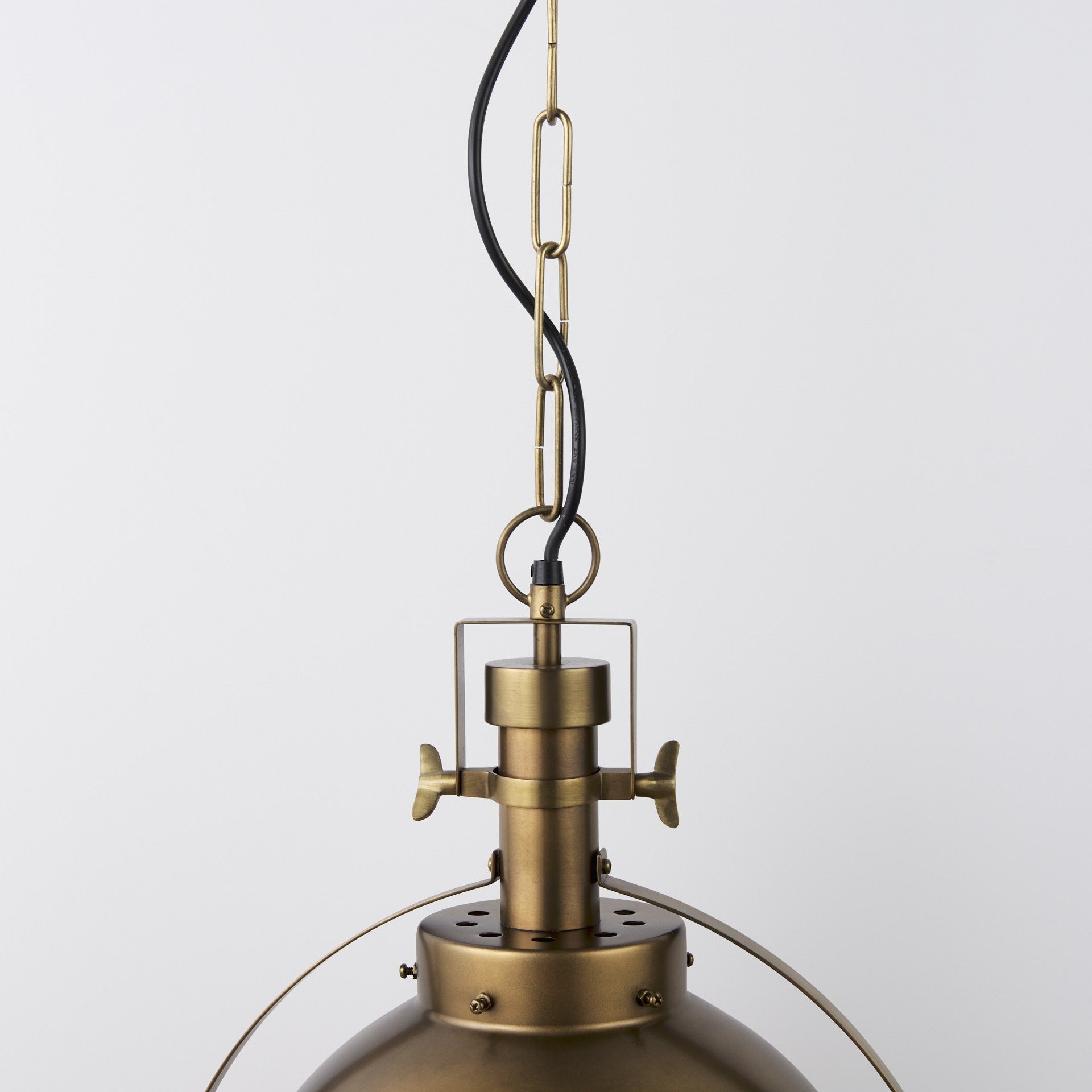 Gold Metal Sphere Pendant Hanging Light By Homeroots | Pendant Lamps | Modishstore - 5