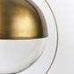 Gold Metal Sphere Pendant Hanging Light By Homeroots | Pendant Lamps | Modishstore - 7